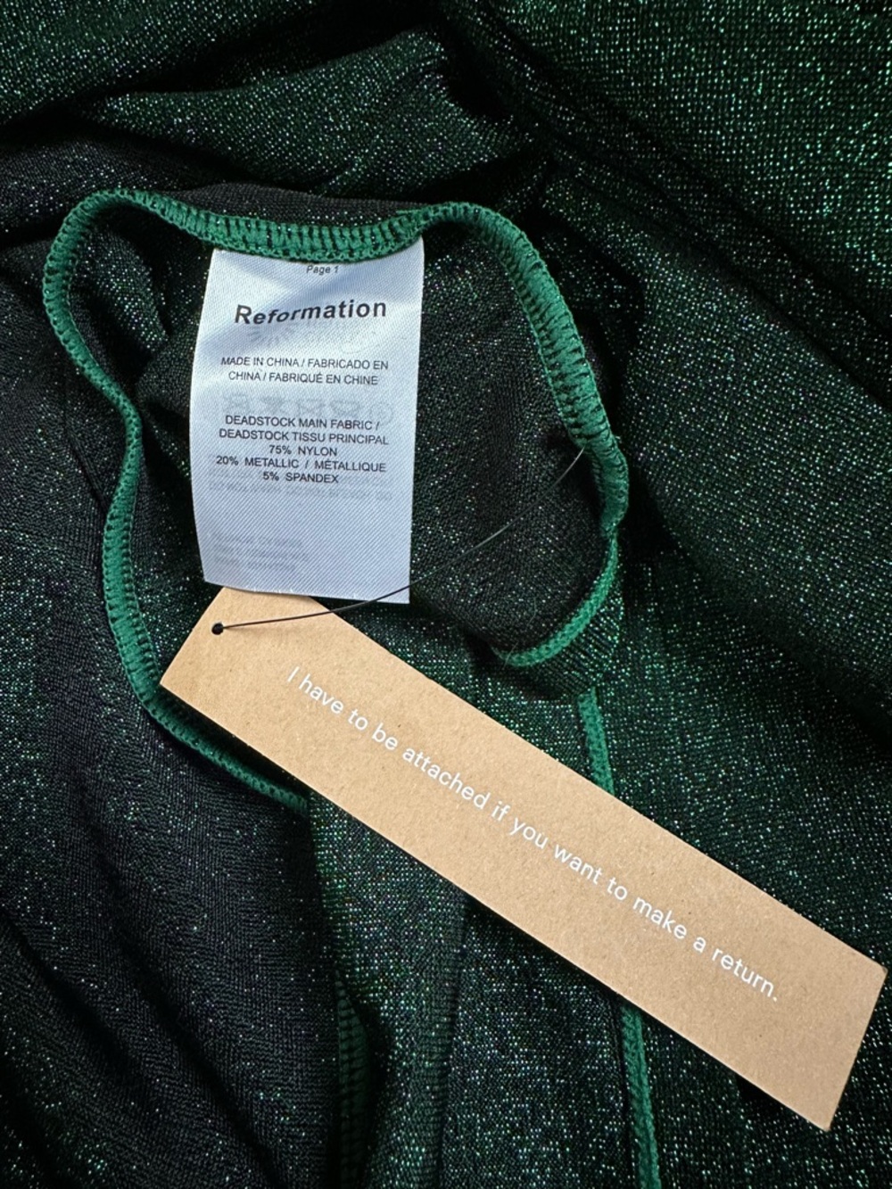 Reformation Emerald Midi Dress - Picture 7 of 7